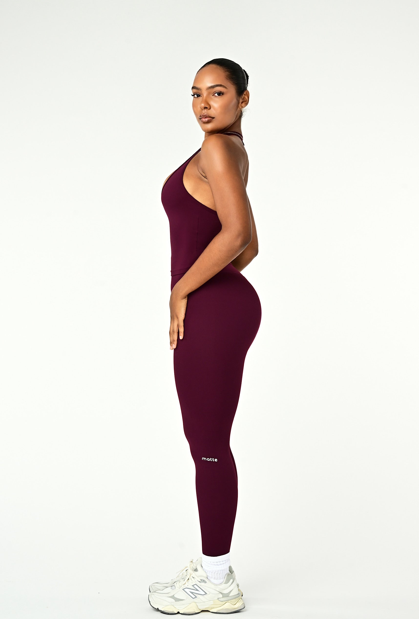 Linea Halter Top - Burgundy