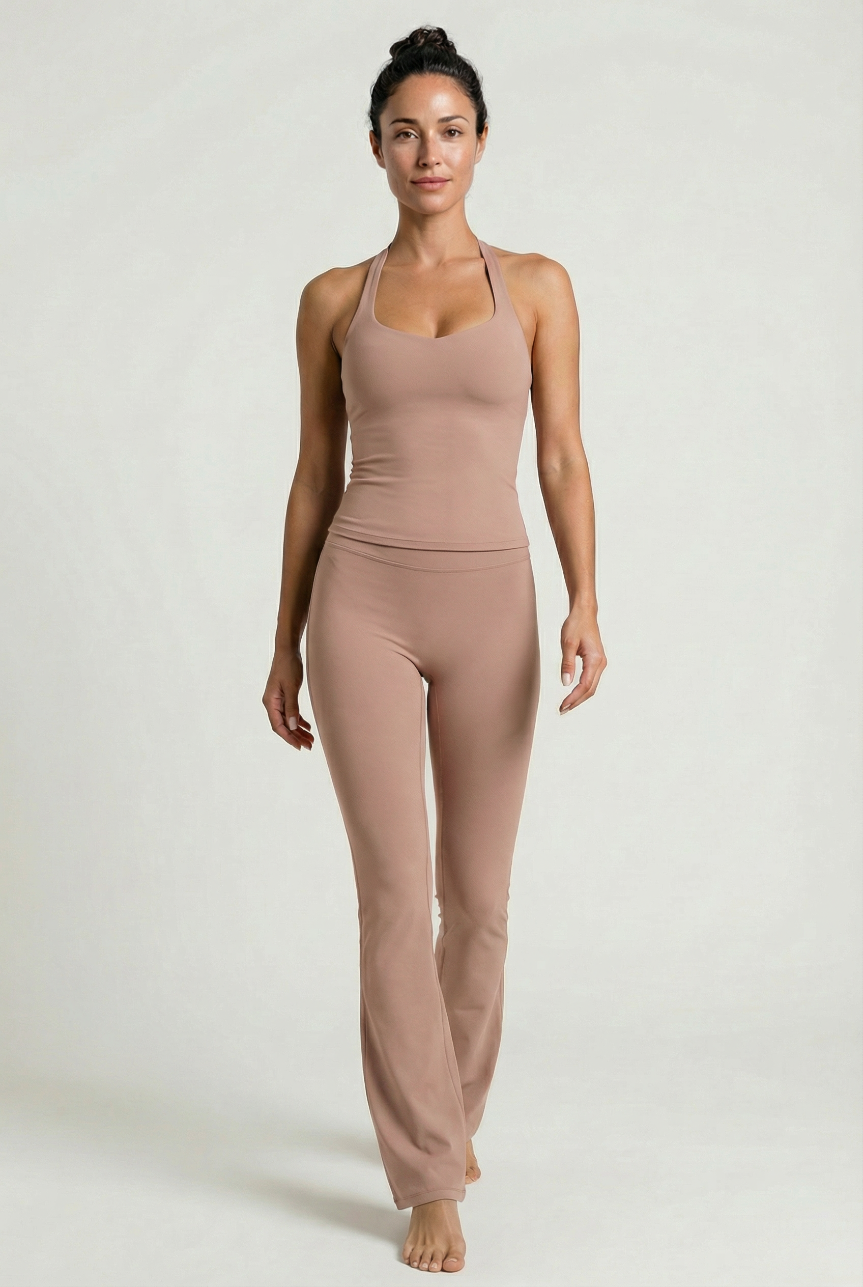 SCULPT RACERBACK TOP – SALMON