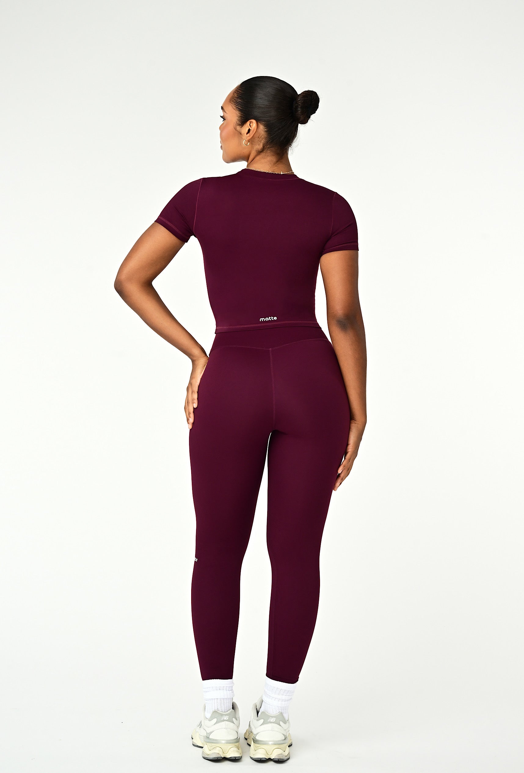 Cloudform Crop - Burgundy