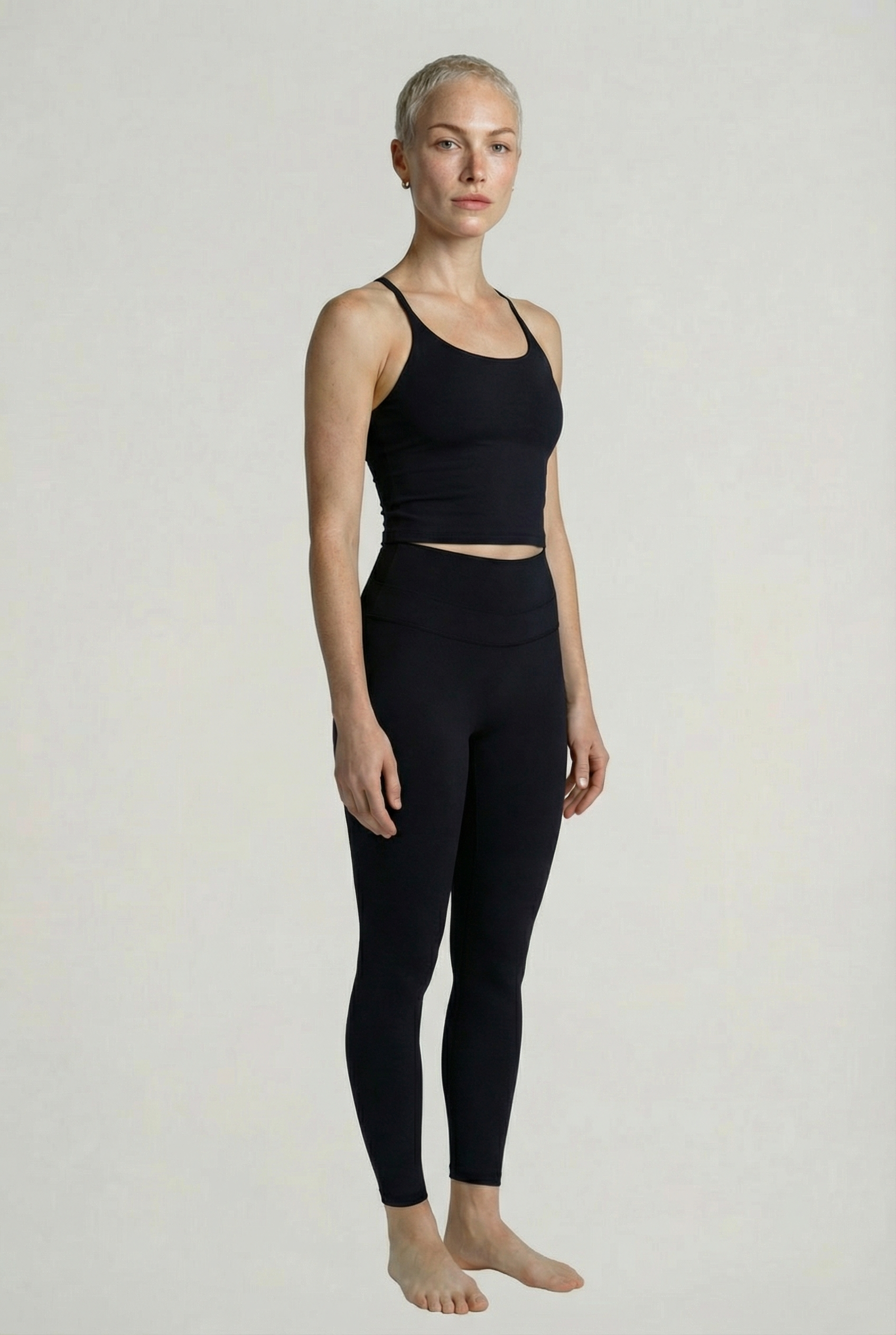 HIGH-WAISTED SCULPT LEGGINGS – BLACK